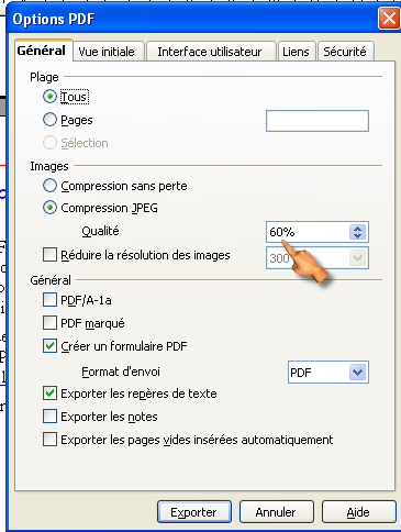 6.2. Exporter en PDF Le format PDF en Anglais: Portable Document Format est celui de la présentation de beaucoup de documentation officielle.