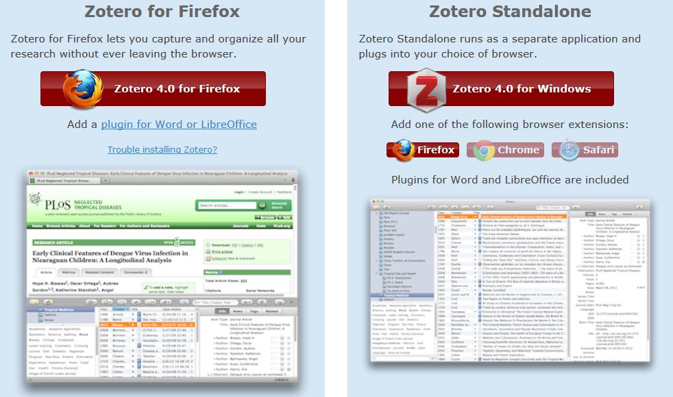 Open office, ). Installation Zotero est une extension du navigateur Firefox. Il est possible de télécharger Firefox gratuitement sur le site: https://www.mozilla.org/fr/.