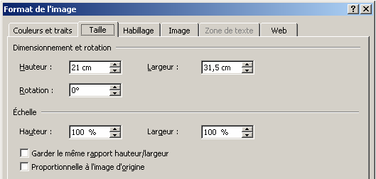 Intégrez l image au document soit par copier/coller à partir de votre logiciel de dessin soit via le menu «Insertion de Word».