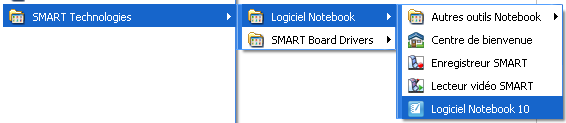 Prise en main du logiciel Smart BOARD Notebook 10 1. Introduction : Le logiciel Smart BOARD est utilisable avec les tableaux blancs interactifs de la gamme SMART.