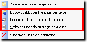 14 Stratégies de groupe KoXo Computers est à même de gérer les liens de stratégies de groupe. Les liens GPOs se placent au niveau d unité d organisation et des priorités sont définies.
