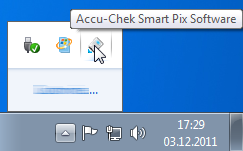 Chapitre 3, Démarrer et configurer le logiciel Accu-Chek Smart Pix Si vous avez activé une ou plusieurs fonctions automatiques, la fermeture de la fenêtre du programme ne permet plus de quitter