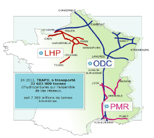 Introduction générale Présentation du contexte du travail de thèse : l entreprise TRAPIL TRAPIL est une entreprise française qui exploite des réseaux de pipeline pour le transport de produits