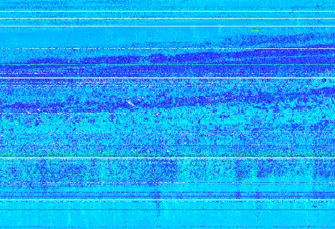 12 CHAPITRE 1. PROBLÉMATIQUE ET OBJECTIFS Figure 1.9 Exemples de tube extremement bruité, auquel s ajoute plusieures sondes défecteuses (lignes blanches).