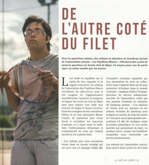 Actions sociales et solidaires Chaque année depuis 2010, la FFT, au travers de la «Journée des Enfants de Roland-Garros»,