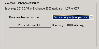 104 Configuration de l'application NetBackup for Exchange Configuration des sauvegardes de clichés Exchange Server Se reporter à "Conditions requises pour les sauvegardes Exchange hors hôte" à la