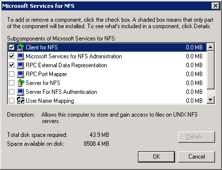 54 Installation et configuration de systèmes de gestion de fichiers en réseau pour la récupération granulaire de Microsoft Exchange Server Configuration du serveur de médias UNIX ou Linux et des
