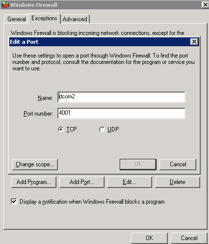Configuration pour Windows XP/2003 : - Démarrer - Panneau de