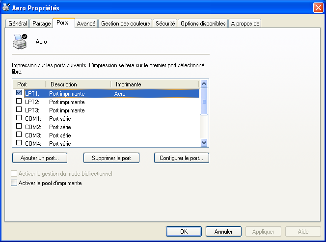 WINDOWS 48 POUR CONFIGURER LE PORT TCP/IP STANDARD (RAW ET LPR) SOUS WINDOWS REMARQUE : Les procédures suivantes présentent des illustrations sous Windows XP.