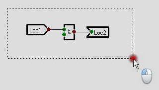 3- relâchez le bouton gauche de la souris : Si la touche Shift est enfoncée, les éléments sont ajoutés à une éventuelle sélection existante.