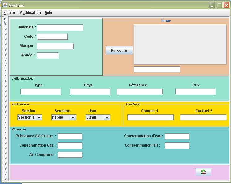 Ensemble L interface «ensemble» configure l insertion des ensembles avec leurs caractéristiques, d apporter des