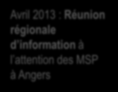 Modifiez le style du titre Contexte / démarche Avril 2013 : Réunion régionale d information à l