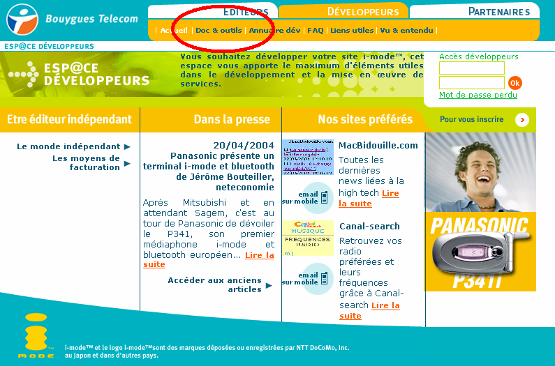 4.3. Complément d information Bouygues Telecom diffuse via le site http://communaute.imode.