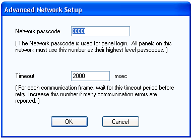 Ajouter et se Connecter à un Panneau 3. Cliquez sur «Network» (réseau). La fenêtre «Network Configuration» (configuration réseau) s affiche. Figure 26. Configuration Réseau 4.