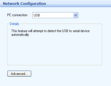 Ajouter et se Connecter à un Panneau 3.2.3 Connexion via un port USB Se connecter à un panneau via un port USB 1. Sélectionnez «USB» de la liste de connexions PC. La fenêtre «USB» s affiche.