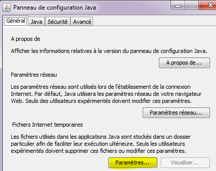 6. Comment faire lorsque l accès au répertoire de sélection des documents Windows ne se lance pas (cas java 7 et java 8)?