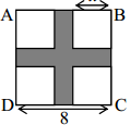 Exercice 6 : L unité de longueur est le cm et l unité d aire le cm². On considère un carré ABCD de côté 8.