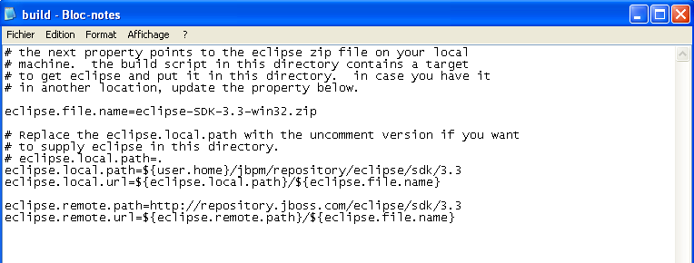 Appuyez sur ok -> appliquer -> ok. 2-4 Installation du JPDL Designer : Téléchargez la dernière version de Eclipse pour Windows (pour moi c est : eclipsesdk-3.3.2.win32.