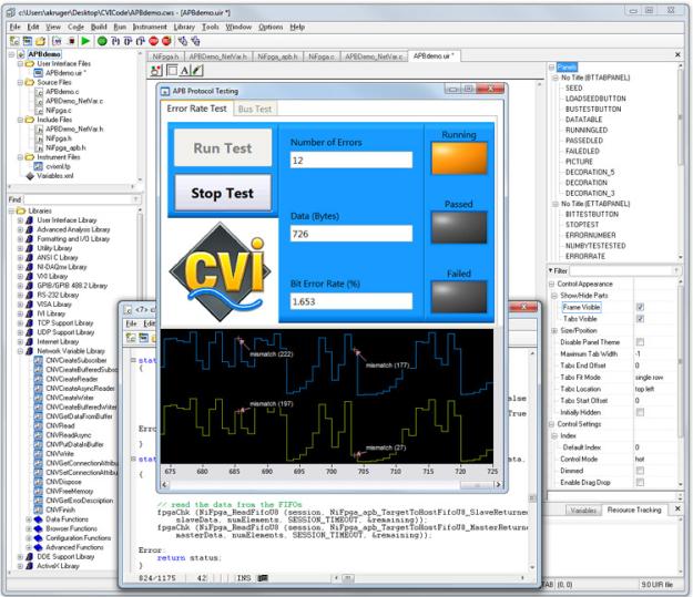 2. Le code de test (langage de programmation) LabWindows/CVI, Measurement Studio offrent des outils de développement adaptés au développeurs