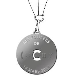 Objets Publicitaires Médailles Médaille course + ruban Diamètre 50mm