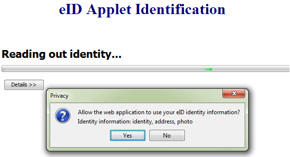 V.4.2 Identification-PDF Figure 46 : Choix de service L utilisateur choisit l exécution du service d identification dont