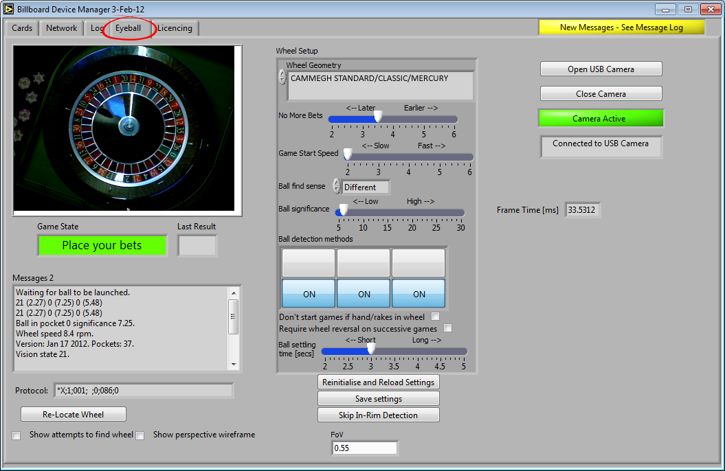 1.0 - EyeBall - Gestionnaire du Périphériques BDM Cammegh Billboard Gestionnaire de Périphériques BDM Le Gestionnaire de Périphériques BDM utiliser par le système est une application dediée, qui