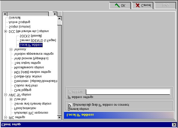 11.3. Visual IRC 97 1.00 Visual IRC 97 1.00 possède un mode de connections par proxy.