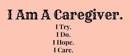 Near the end of this hour long conversation, the caregiver said, "through experience, most of us will become skilled in this area of caregiving, but in the end, we are all just balancing and anything