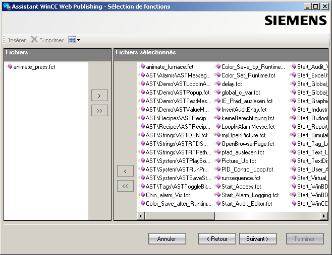 Documentation 4.3 Configuration du système WebNavigator 8. Cliquez sur "Suivant".