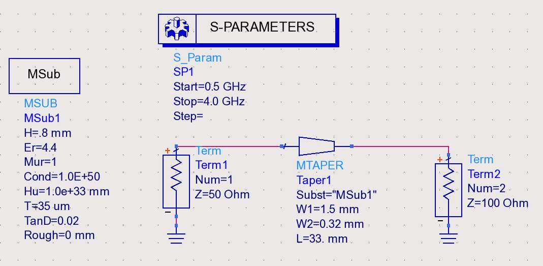 Chapitre2 : Etude et optimisation des antennes adaptateur d impédance passif entre l antenne est l analyseur (Fig. 2.42).