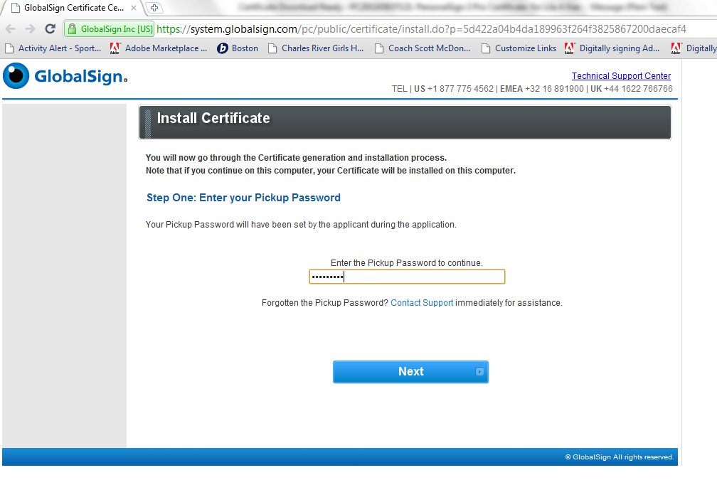 Lorsque votre certificat aura été émis, vous recevrez un e-mail dans lequel vous trouverez un lien pour télécharger votre certificat.