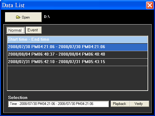 Manuel Configuration OSD Relire un fichier vidéo Cliquez sur <PLAY> dans la barre des taches en haut de la fenêtre principale.