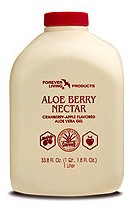 PRODUITS A L'ALOES Aloe Berry Nectar 1 litre Réf. 34 Avec 89% de gel d'aloe Vera stabilisé, Aloe Berry Nectar possède tous les principes actifs naturels de la Pulpe d'aloès.