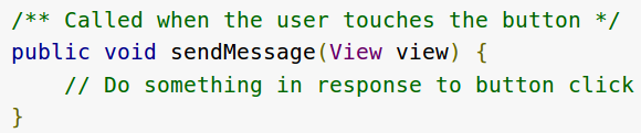 Définition d une GUI et adaptation au contexte Gestion clique, solution 1 : XML Ajout de l attribut android :onclick à l élément