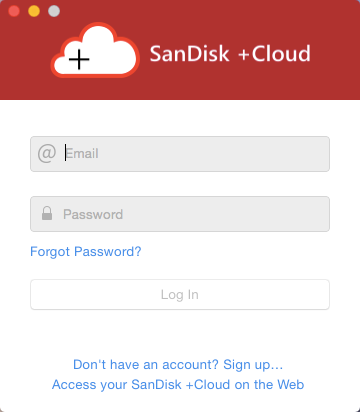 Connexion à votre SanDisk +Cloud Drive Pour vous connecter à votre SanDisk +Cloud Drive, double-cliquez sur le raccourci de l'application pour lancer le programme.