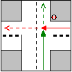 A.1.10 : L AU arrive à une intersection non prioritaire. L AU ne s arrête pas alors qu il sait qu il n est pas prioritaire et traverse volontairement l intersection «dans la foulée». 10 cas A.1.11 : L AU circule en sens interdit.