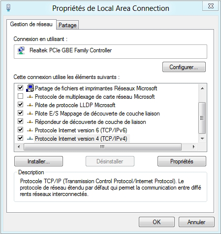 Configurer une connexion réseau PPoE ou à adresse IP dynamique Pour configurer une connexion réseau PPoE ou à adresse IP dynamique : 1.