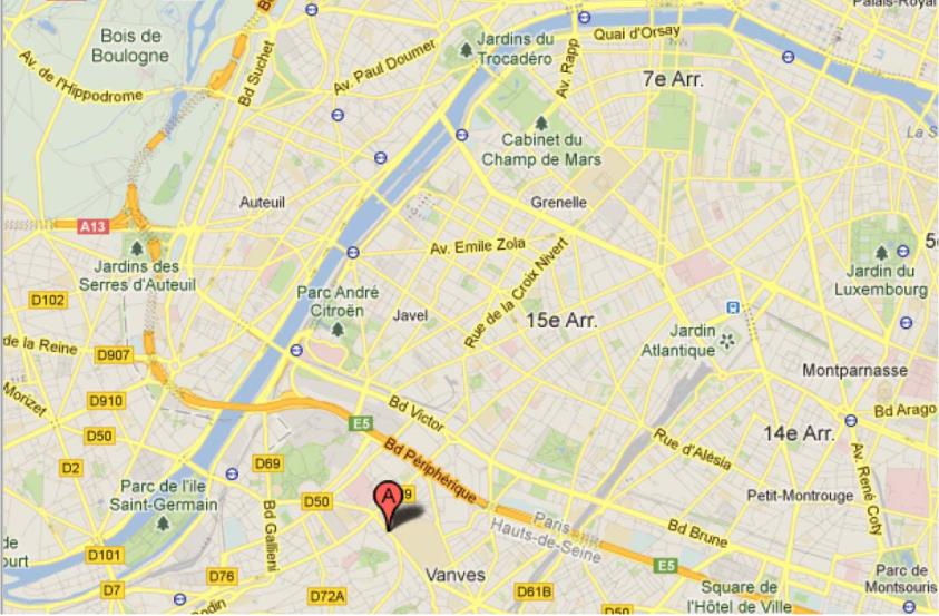 Versailles Accès rapide au centre de Paris Situé à 7 stations de métro de la gare Montparnasse, pour accéder à l IdA depuis le centre