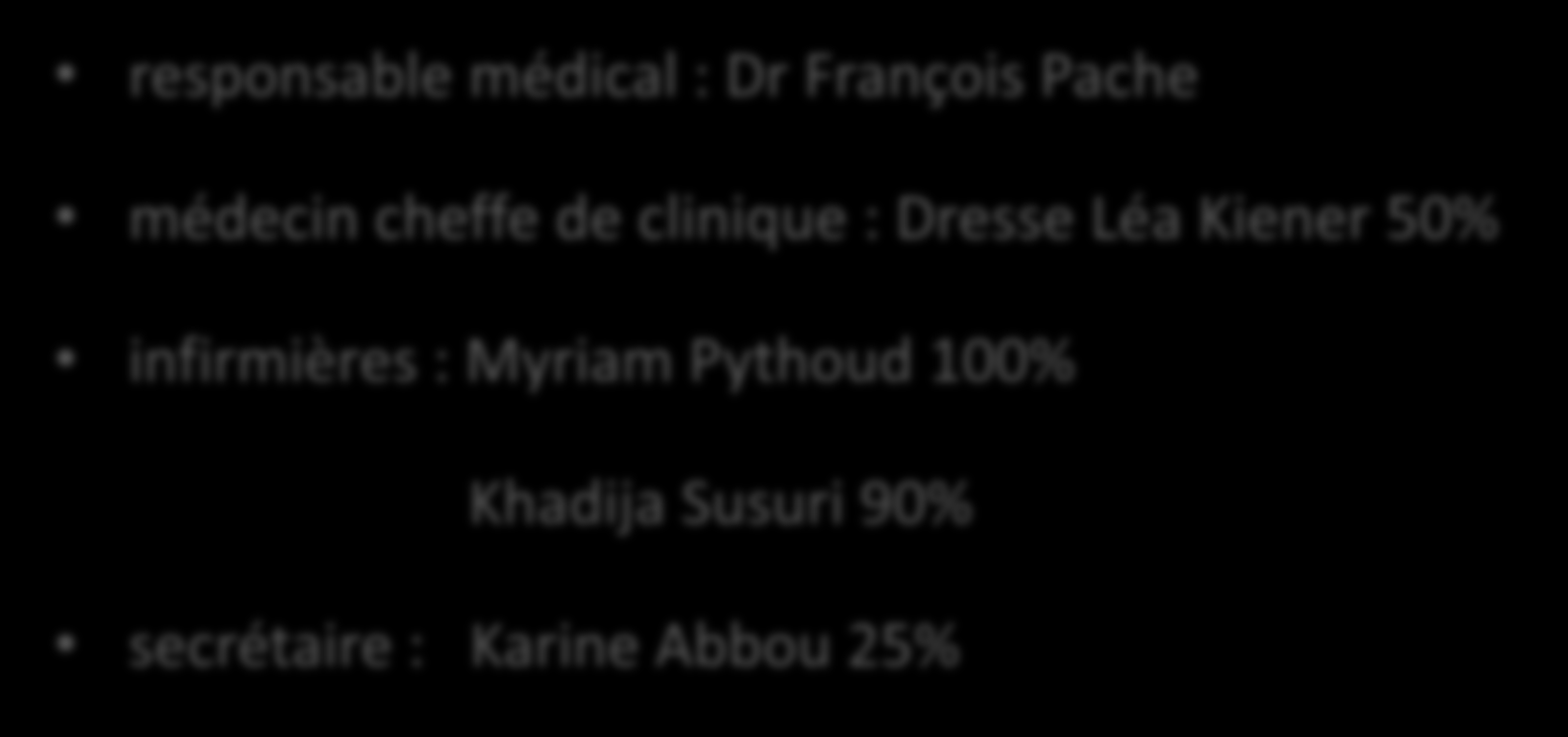Equipe de psychiatrie mobile et d intervention précoce responsable médical : Dr François Pache médecin cheffe de