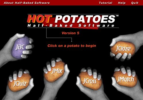 Introduction à HotPotatoes 5 Hot Potatoes est un ensemble de six programmes vous permettant de créer des exercices interactifs pour l'internet.