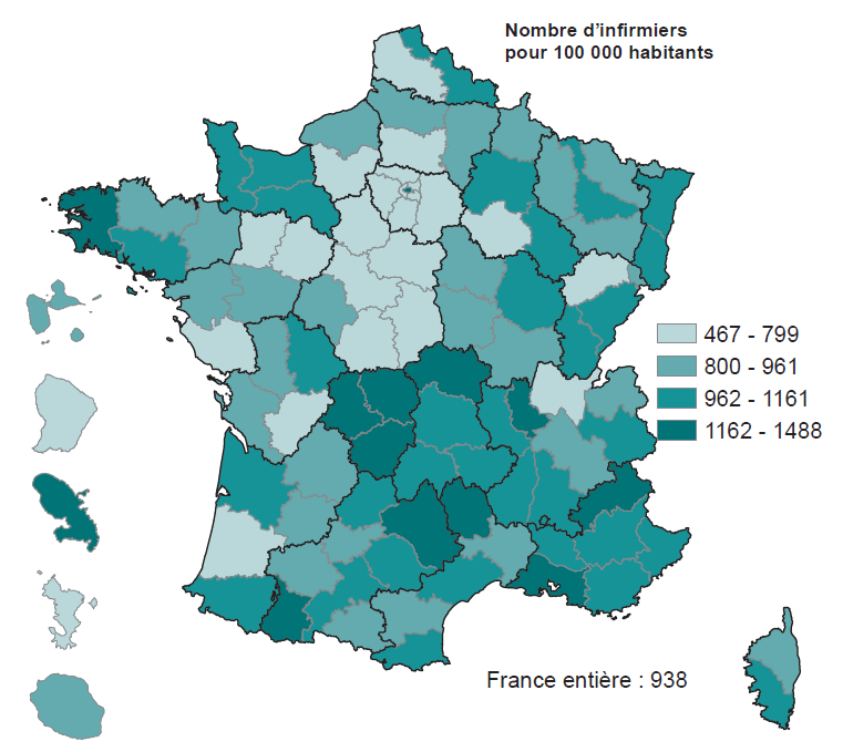 Situation en France Démographie générale Environ 616 800 personnes exercent la profession au 1 er janvier 2014 [1], dont 87 % de femmes [2].