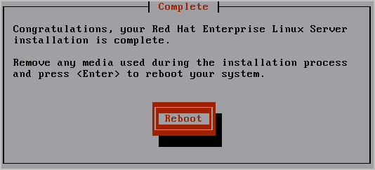 Installation d'un système à un seul serveur d. Retirez le disque d'installation du système d'exploitation, puis appuyez sur Entrée pour redémarrer le système.