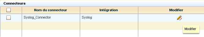 Modification du connecteur Syslog Modification du connecteur Syslog Chaque CA Enterprise Log Manager comporte un agent par défaut.