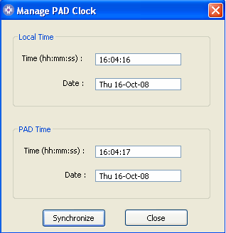 Cliquez sur le bouton Fermer pour revenir à l écran de modification des paramètres du PAD du logiciel Saver EVO.