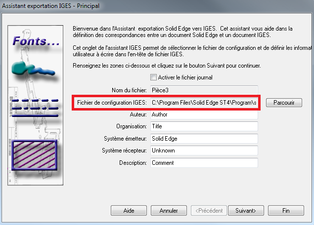 4. Fichiers d options d import/export 4.1. SEacad.ini Ce fichier permet de conserver les options d import/export aux formats dxf et dwg.