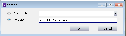 (Facultatif) Pour changer de vue par défaut (verrouillée ou flottante), appuyez sur le bouton Ctrl du clavier, puis cliquez sur l icône de vue caméra voulue à l aide de la souris (1, 4, 6, 9, 16, 25).