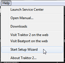 Le Setup Wizard de TRAKTOR 3 Le Setup Wizard de TRAKTOR Le Setup Wizard (Assistant de Configuration) permet de configurer aisément TRAKTOR en quelques étapes.
