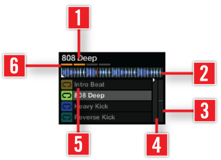 Les Decks Description des Types de Decks («Flavors») Détail des Sample Slots Un des quatre Sample Slots d'une Remix Deck.