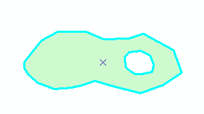 Déplacer le polygone représentant l île avec l outil de mise à jour (petite flèche noire) pour vérifier que le découpage a été effectué et faire un "contrôle z" ensuite pour repositionner le polygone