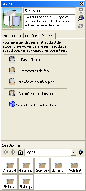 La case à cocher «visible» permet d'activer/désactiver un calque. Permet de rechercher des composants dans la bibliothèque de sketchup. http://sketchup.